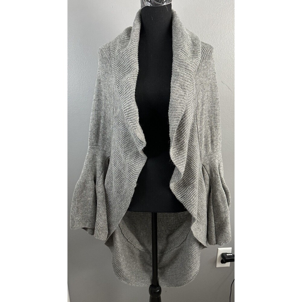 Sleeping On Snow Anthropologie Womens Gray Cocoon Cardigan Sweater One Size